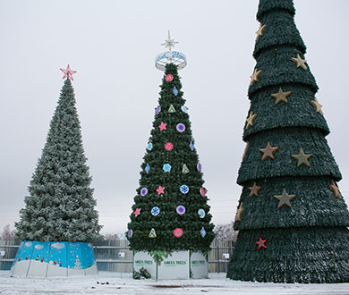 Каркасные ёлки в Рязани